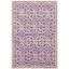 Hand-Tufted Purple and Ivory Geometric Wool Area Rug, 3' x 5'