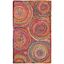 Cape Cod Red Multicolor Handwoven Wool Cotton Area Rug 3' x 5'