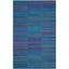 Handwoven Blue Wool Kilim Area Rug 5' x 8'