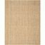 Hand-Knotted Delmar Jute Round Area Rug, Natural, 9' x 12'