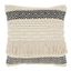 Natural Multi-Textured Moroccan Cotton Square Throw Pillow