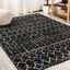 Ivory Diamond Easy-Care Synthetic 4' x 6' Area Rug