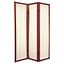 6 ft. Tall Rosewood Helsinki Shoji 3-Panel Room Divider