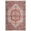 Red and Ivory Persian Style Rectangular Area Rug 3' x 5'