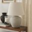 Nourison 20" Light Grey Ceramic Pot Table Lamp