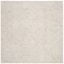 Grey and Ivory Handmade Wool Abstract Square Rug