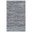 Handwoven Striped Charm 4' x 6' Gray Wool-Cotton Area Rug