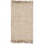 Ivory and Natural Braided Jute Area Rug 2'6" x 4'