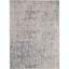 Ivory and Silver Abstract Rectangular Area Rug 7'10" x 10'6"