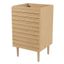 Oak 20" Modern Linear Slat Bath Vanity Cabinet