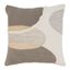 18" Multicolor Cotton Geometric Throw Pillow with Duck Feather Fill