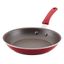 Red 10-Inch Aluminum Nonstick Frying Pan with Ceramic Coating