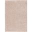 Beige Rectangular Shag Synthetic 5' x 7' Area Rug