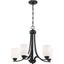 Bolden 29" Black and Crystal 9-Light Chandelier