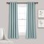 Blue Polyester Blackout Grommet Window Curtain Panels, 52" x 108"