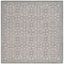 Dusty Blue and Cement Hand-Tufted Wool Square Rug