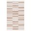 Ivory and Light Brown Wool Flat Woven Handmade Area Rug