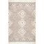 Savannah Moroccan Fringe Beige Wool 5' x 8' Area Rug