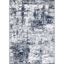 Abstract Bohemian Blue 5' x 7' Easy-Care Synthetic Area Rug