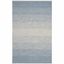 Casual Coastal Blue/Ivory Cotton 6' x 9' Reversible Area Rug