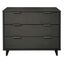 Granville Dark Grey Modern 3-Drawer Dresser with Soft Close