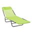 Green Steel Foldable Outdoor Chaise Lounge Chair