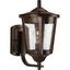 Antique Bronze Medium Outdoor Wall Lantern with Seeded Glass Shade