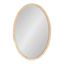 Hogan Natural Wood Oval Wall Mirror 24" x 36"