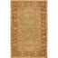 Golden Jaipur 6' x 9' Green and Rust Hand-Tufted Wool Area Rug