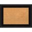 Amanti Art Black Framed Natural Cork Bulletin Board 30" x 22"