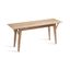 Natural Mango Wood Mid-Century Modern Bench with Storage