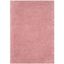 Light Pink Round Hand-Knotted Shag Area Rug