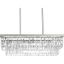 Bronze Crystal Rectangular Island Chandelier Light