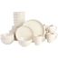 Cream Ceramic 32-Piece Round Dinnerware Set for 8