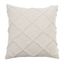 Ivory Diamond Tufted Cotton Throw Pillow