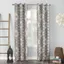 Linen Medallion Print Blackout Grommet Curtain Panel