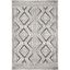 Ivory Aztec Trellis 8' x 10' Easy-Care Synthetic Area Rug