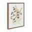 Wild Salvia Watercolor Floral Canvas with Gold Frame