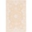 Ivory Floral Hand-Tufted Wool Round Area Rug, 3' x 5'