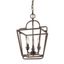 Elegant Rubbed Bronze 3-Light Pendant with Glass Accents