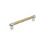 Polished Nickel and Golden Champagne Modern Appliance Pull