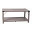 Gray Wash Modern Farmhouse 2-Tier Engineered Wood Coffee Table