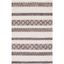 Ivory Mosaic Textured Hand-Woven Wool Area Rug, 5' x 8'