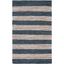 Edgy Elegance Gray Cowhide Handmade Flat Woven Area Rug - 5' x 8'