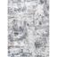 Abstract Gray Reversible Synthetic 8' x 10' Easy-Care Area Rug