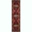 Elegant Vintage Red Multi Synthetic 2'2" x 8' Runner Rug