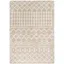 Beige and Off-White Global Shag Wool Rug