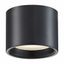 Black Aluminum LED Drum Flush Mount Light