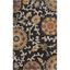 Charcoal & Multicolor Floral Hand-Tufted Wool Area Rug 6' x 9'