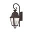 Elegant Bronze Seeded Glass 2-Light Outdoor Wall Lantern